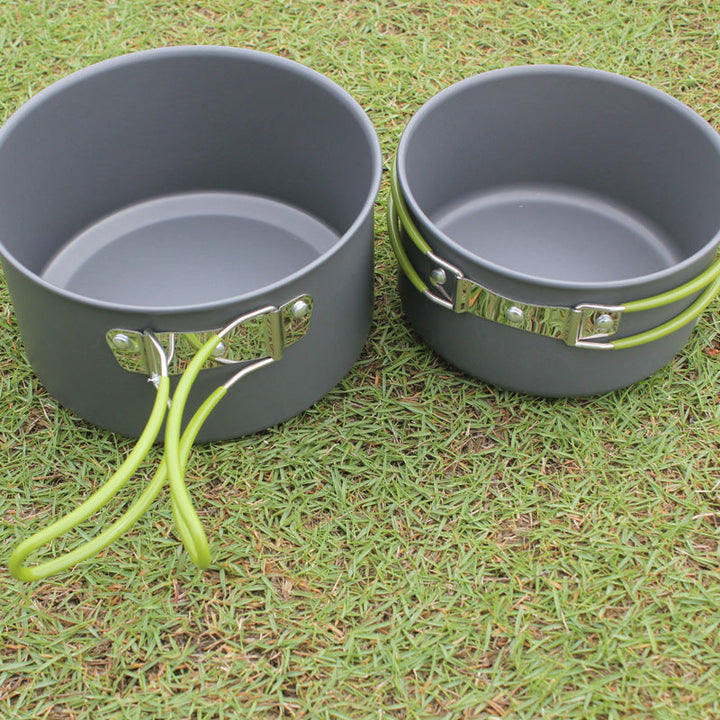 Experience the Great Outdoors with Our Portable Non-Stick Camping Cookware Set