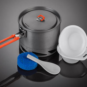 Experience the Great Outdoors with the Heat-Exchanger Alumina Camping Cookware Set